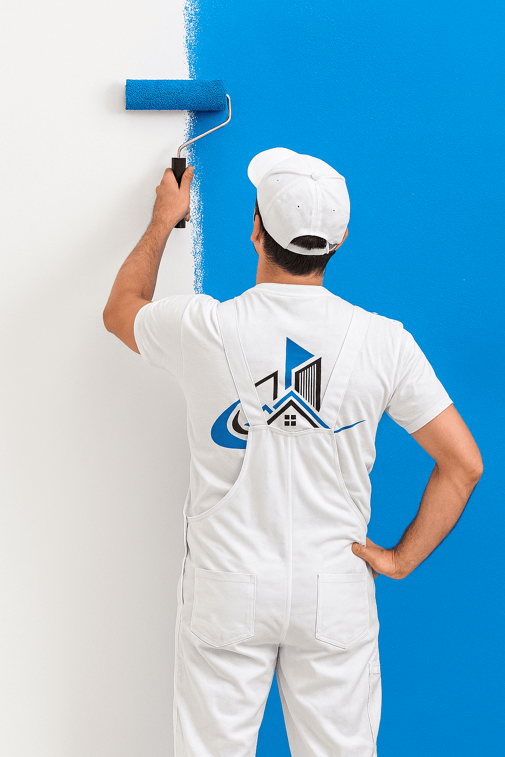 Peinture d'un mur blanc